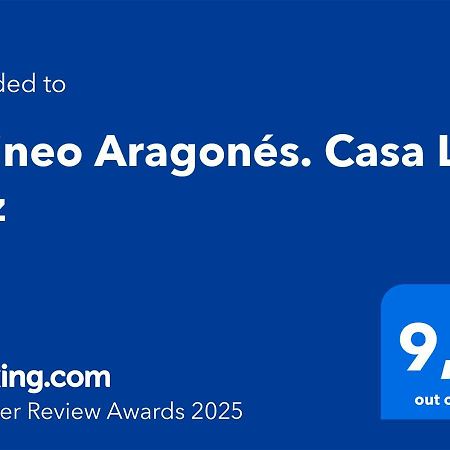 Вилла Pirineo Aragones. Casa La Paz Сабиньяниго Экстерьер фото