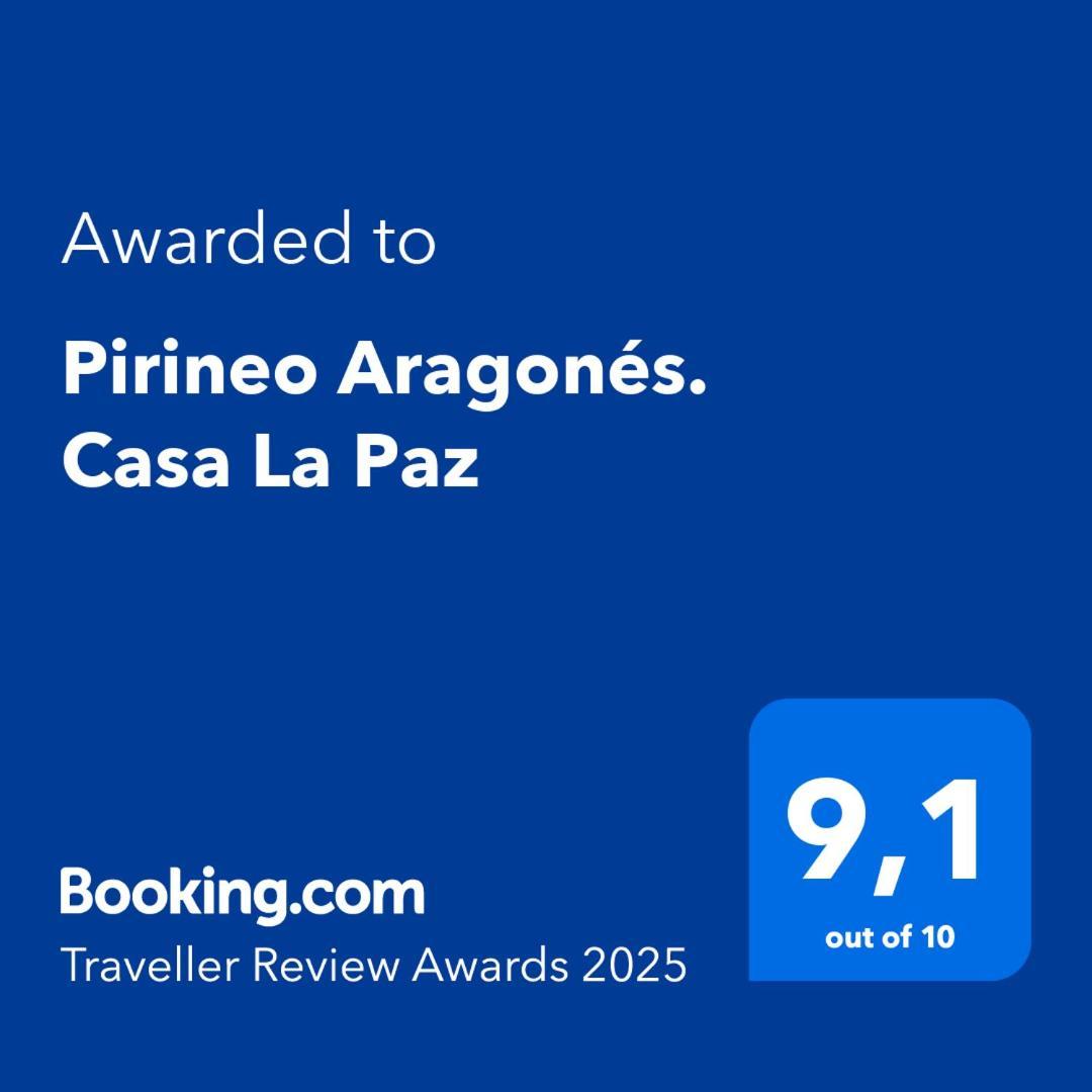 Вилла Pirineo Aragones. Casa La Paz Сабиньяниго Экстерьер фото
